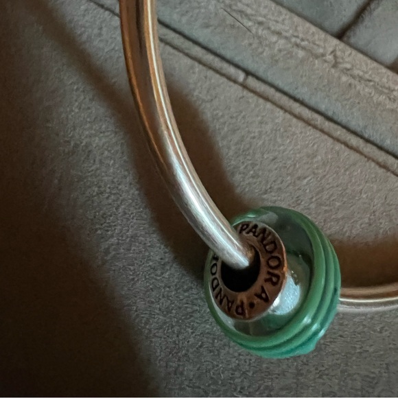 Green  Murano glass bead charm  -Pandora - Picture 2 of 4